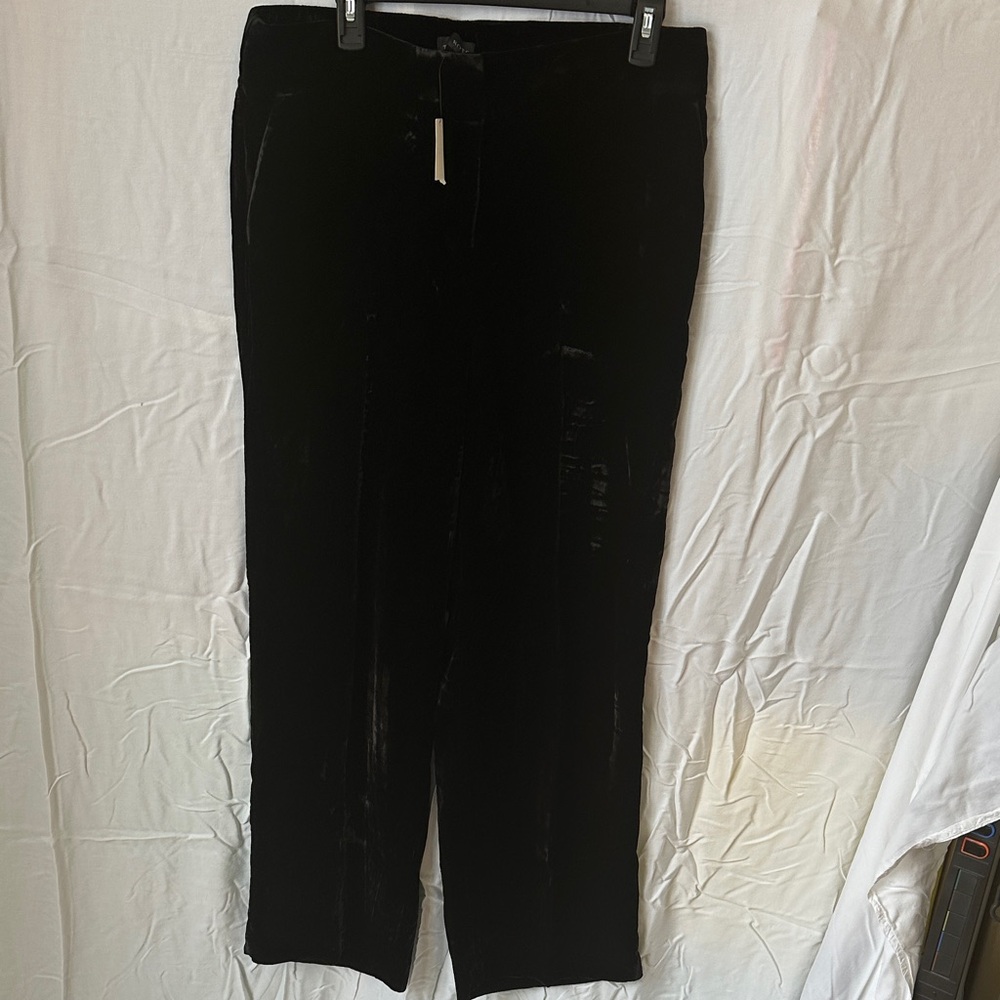 Talbots Women's Black Velvet Trousers